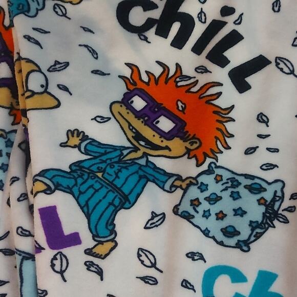 Rugrats Nickelodeon Drawstring Pajamas M Kidcore Cozycore Casual Cartooncore - Picture 4 of 6